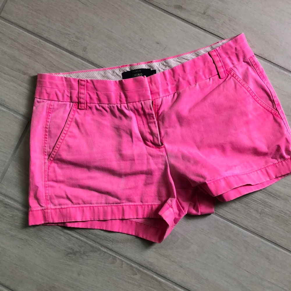 JCrew Pink Chino Shorts